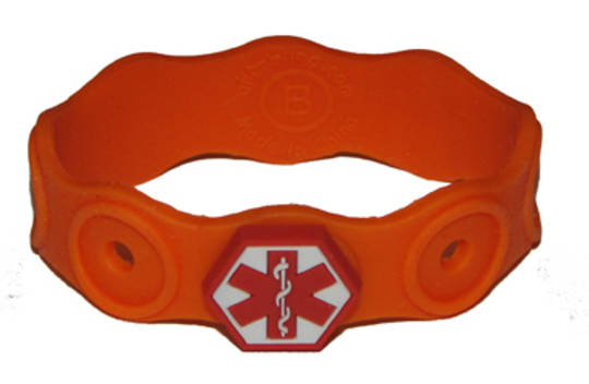 Allerbling individual wristband with medical charm